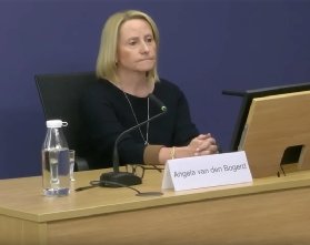 Photo of Angela van den Bogerd at the Post Office Horizon IT Inquiry